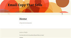 Desktop Screenshot of emailcopythatsells.com