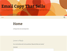 Tablet Screenshot of emailcopythatsells.com
